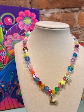 Y2K L BALLOON INITIAL CUSTOM EYE CANDY CHAIN